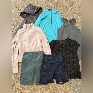 Sportycore Stylish Activewear Bundle in Neutral and Blue Tones